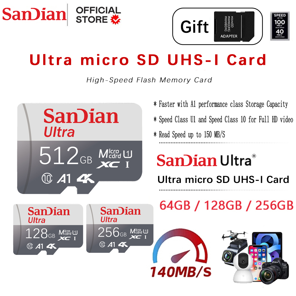 128GB Micro TF SD Card High Sp - Drone Camera Waterproof ulasan dan harga