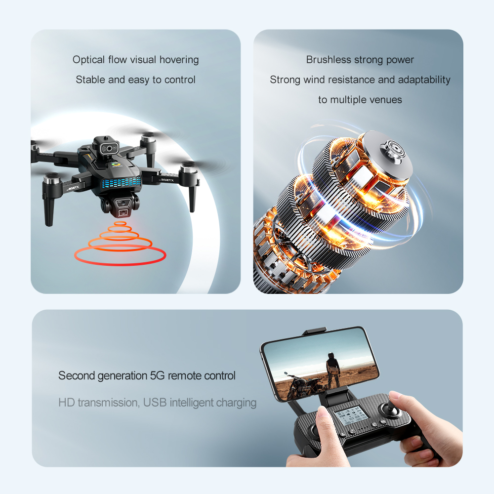 Brand+ XT505 8K GPS Profession - Drone Camera Wide Angle ulasan dan harga